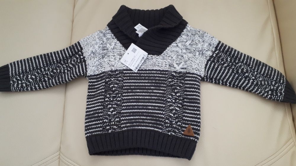 Pulover C&A, 100% bumbac, masura 74, nou, cu eticheta !