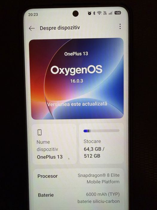 Telefon One Plus 13, Dual Sim, 16GB RAM, 512GB, 5G, Arctic Dawn