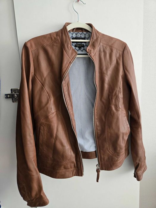 Кожанная куртка Massimo Dutti