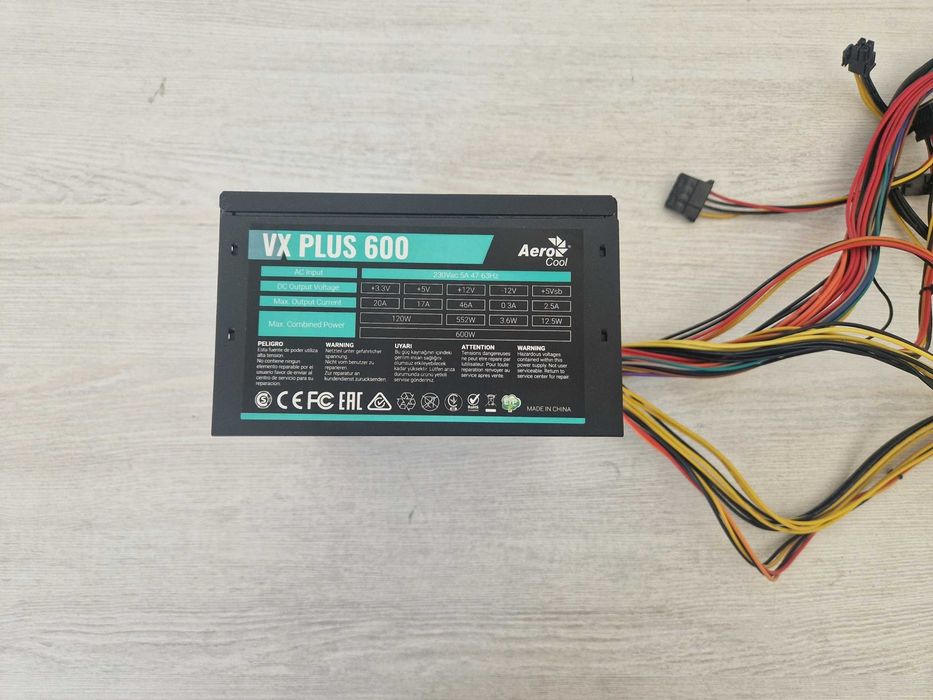 AeroCool VX PLUS 600W блок питания