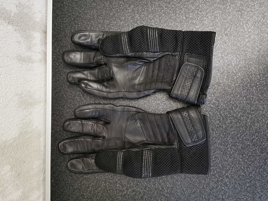 Mănuși moto piele  si textil marca Vanucci marime 3XL