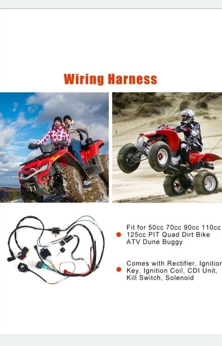 Instalație electrica scuter atv 50-125 cc