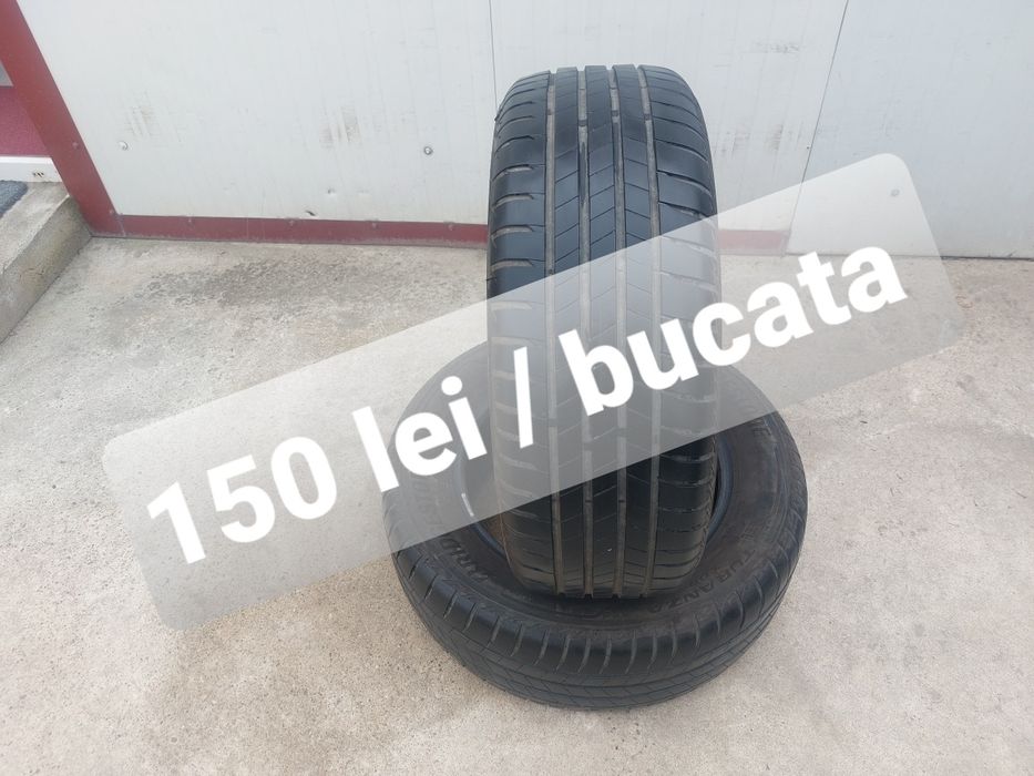 150 lei bucata! Doua anvelope de vara 215 60 r16 Bridgestone dot 2024