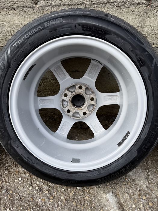 Jante aliaj CMS 5x112 r15 cu cauciucuri noi de vara