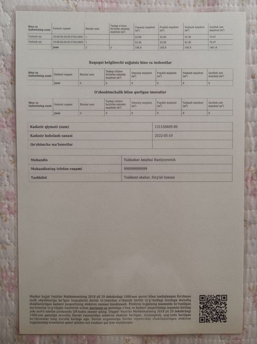 Срочна сотилади Уй 6 сотик