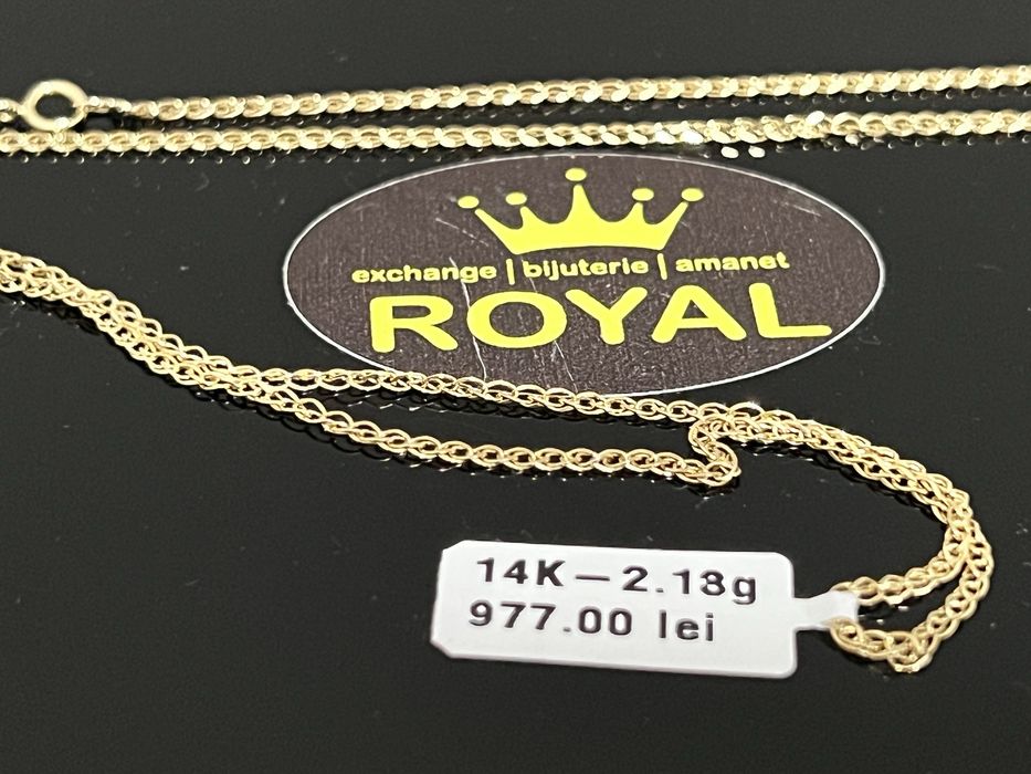 Bijuteria Royal CB : Lant aur 14k 585  2,13 gr
