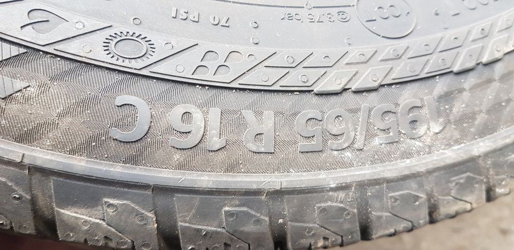 БУСОВИ ВСЕСЕЗОНИ-16цола-195/65-1бр.-90лв."CONTINENTAL "-като нови