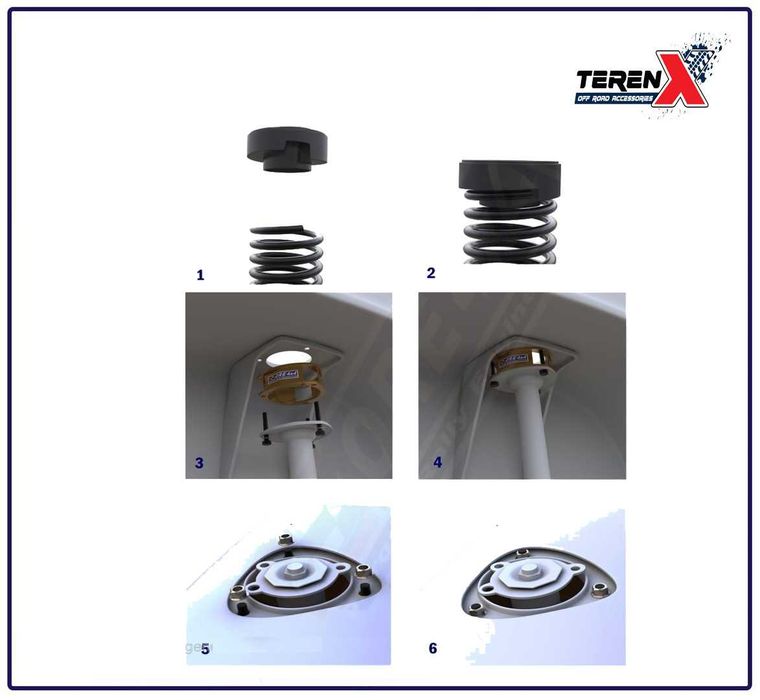 Kit inaltare suspensie pentru Suzuki Grand Vitara 1, +5cm