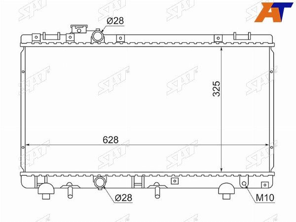Радиатор Двигателя Toyota Corsa