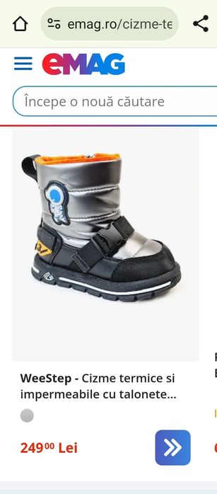 WeeStep - Cizme termice si impermeabile cu talonete ortopedice