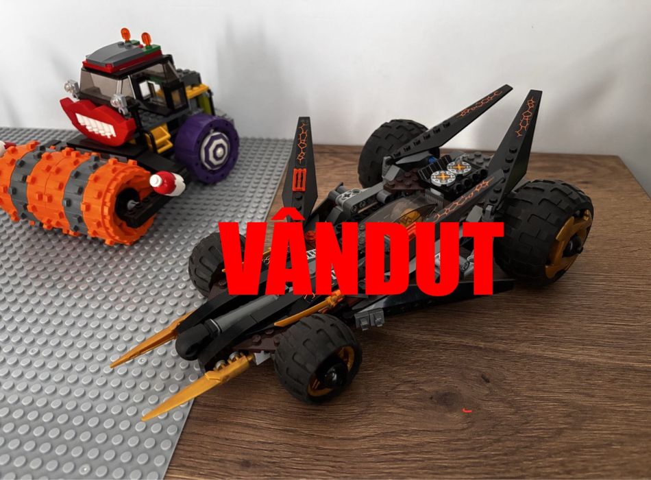 Lego batman, paianjen, ninjago, buldozer, camion cu barca