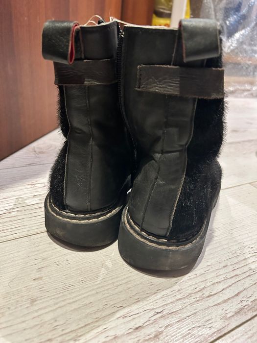 Боти ествена кожа с пони косъм