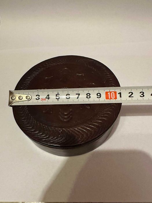 Кутия за бижу кожен ръчна изработка