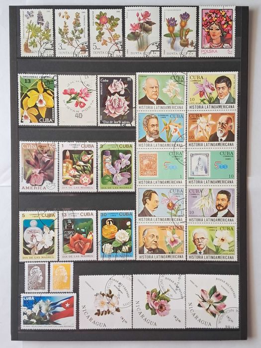 Пощенски марки тема ”Растения”.