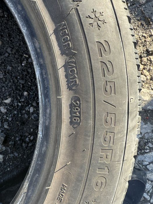 4 броя зимни гуми Dunlop 225/55 R16 Dot 2916 ном 320