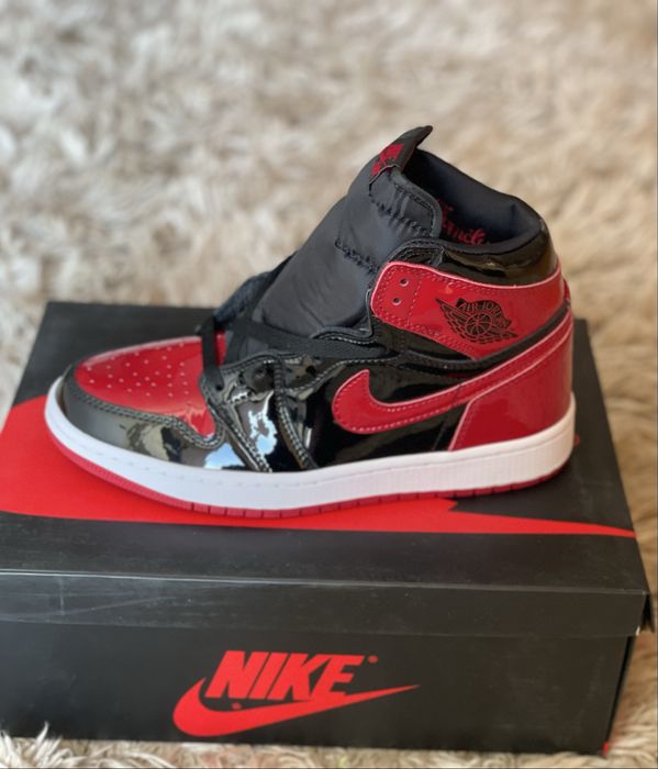 Air Jordan 1 Retro High Patent Bred Full Box Verificare Colet 35,5-45