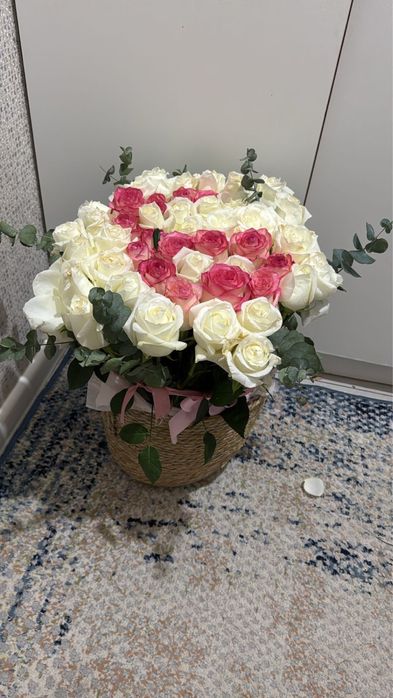 Свежий гул келді букет бугын келды