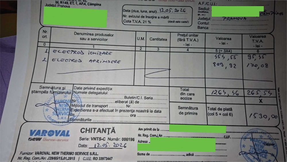 Electrod Ionizare + Electrod Aprindere Buderus - NOI