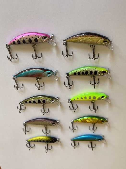 Воблери за пъстърва, кефал костур 10бр