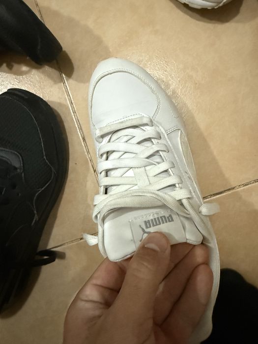 Оригинални бели маратонки Puma №40.5 / EU 40.5 – отлично състояние