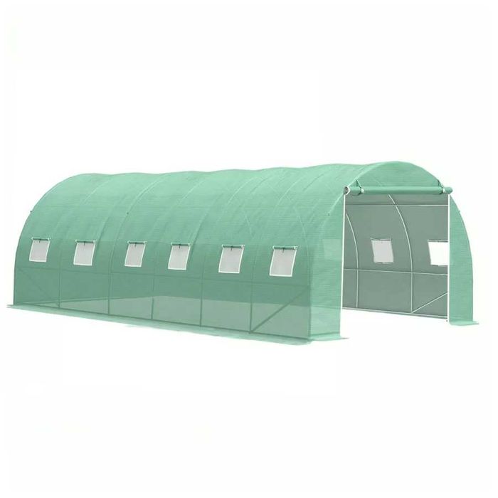 Solar de grădină 6x3x2m, polietilenă 180 g/m2, rezistentă la UV, țeavă 25 * 0.7mm Livrare Rapida Garantie 24 Luni NOU