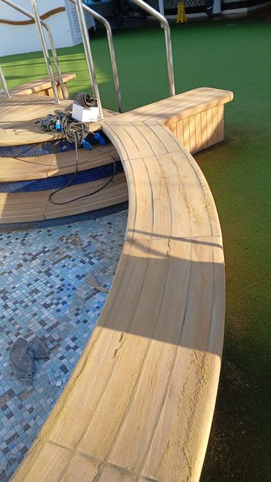 Beton amprentat dezactivat