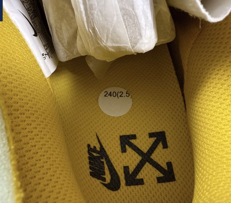 Air force 1 x off white University Gold