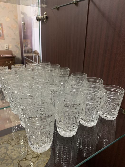 Рюмочки хрусталь( 12 шт) - 2 вида