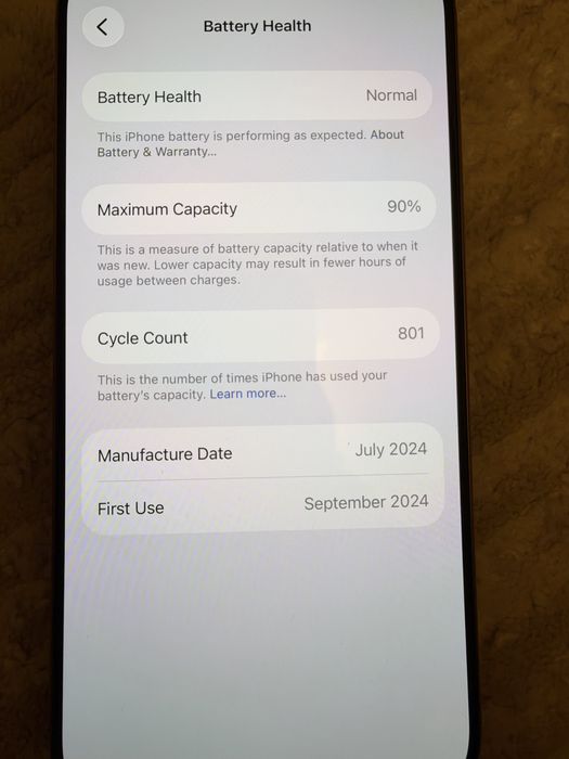 Iphone 16 pro, Gold, 256 gb, 10/10 aspect