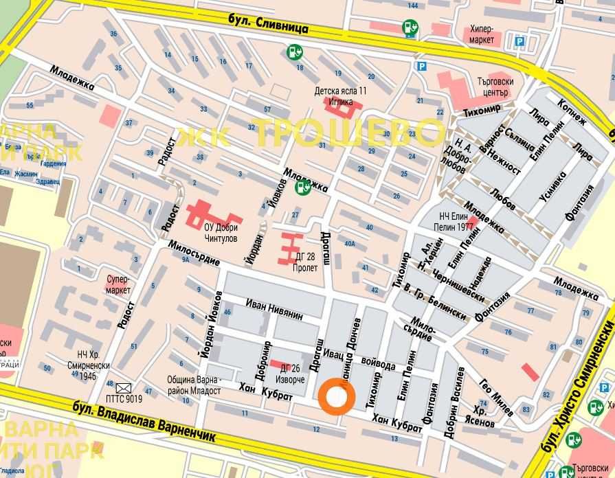 ПОДЗРМНО Паркомясто  кв. Трошево