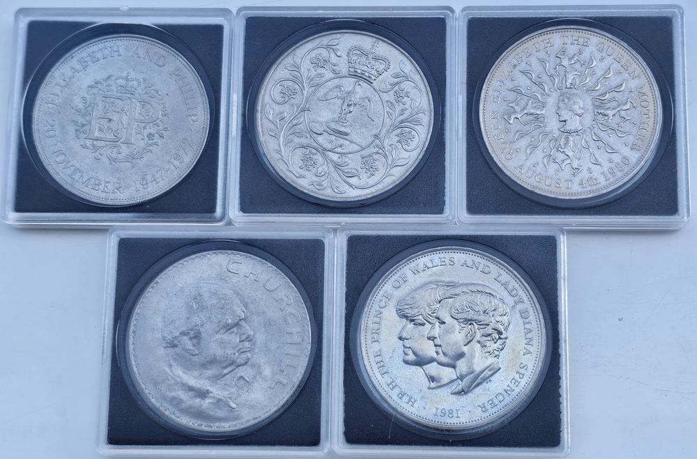 Продавам възпоменателни и юбилейни монети  25 Пенса и Шилинги Англия