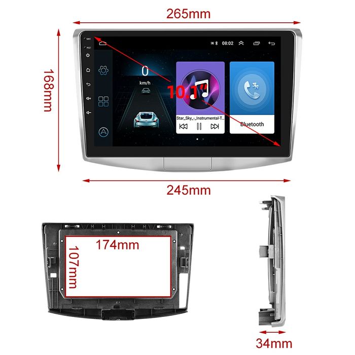 Navigatie Android dedicata pentru VW Passat B6/B7/B8/CC (2007-2021).