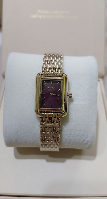Часы  Burker Olivia Petite Gold Burgundy