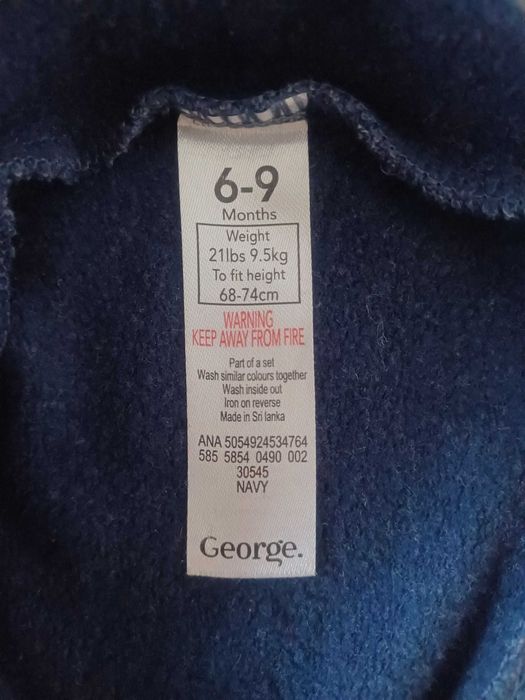 Детска Коледна роклята 68-74 см