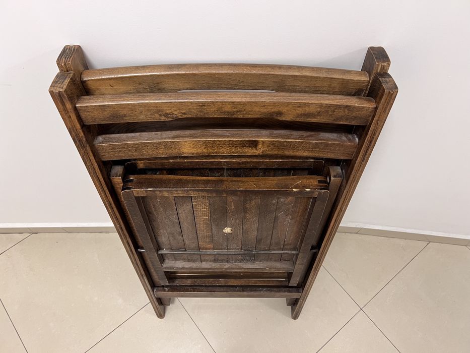 Сгъваеми стола от масивен бук, 2 броя