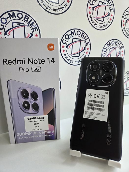 Redmi Note 14 Pro 5G - 256 GB - Impecabil - Garantie