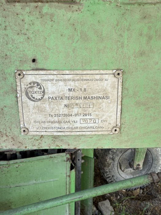 Paxta teradigan moshina.