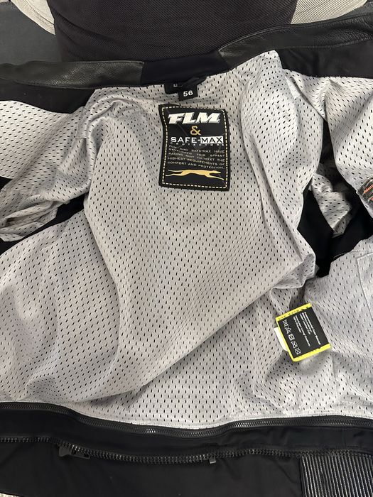 Costum moto piele FLM +Cizme FLM