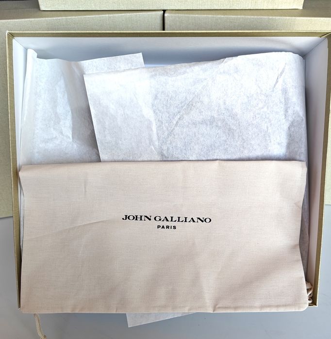 Ghete John Galliano Calf Pasha originale piele naturală top cool