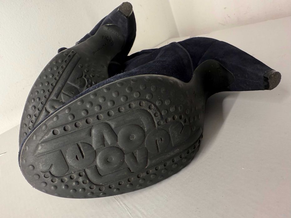 Cizme Noi piele velur Fornarina Bleumarin Mas 39 made Italia , Craciun