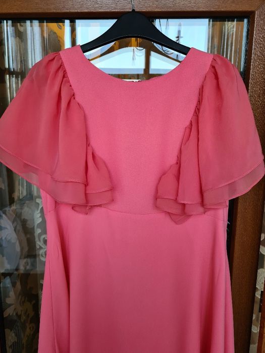 Rochie eleganta roz piersica