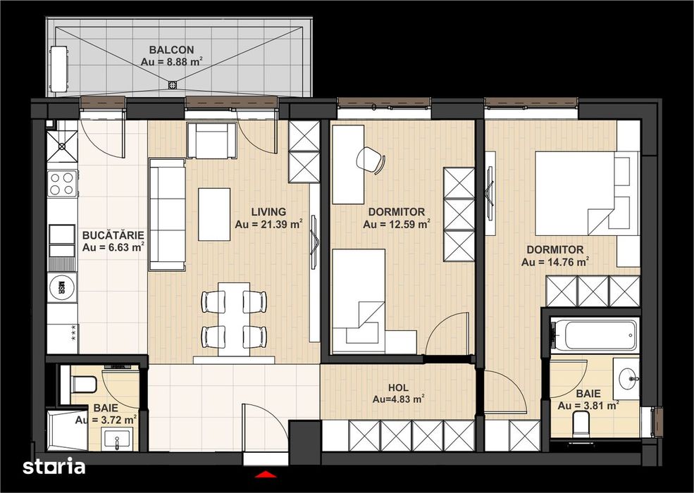 3 Camere nou | Fațadă ventilată | Finisaje Lux | Avans 5% | ALTO HOME