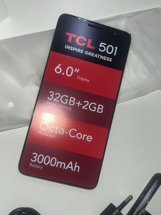 Vand Telefon mobil TCL 501, 2GB RAM, 32GB, 4G, Prime Black