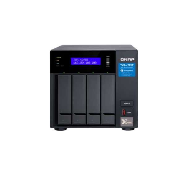 < Сетевой RAID-накопитель QNAP TVS-472XT-PT-4G 4-Bay 3.1GHz 4GB