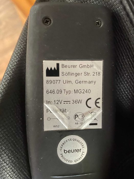 Масажираща седалка BEURER Произведена в Германия.