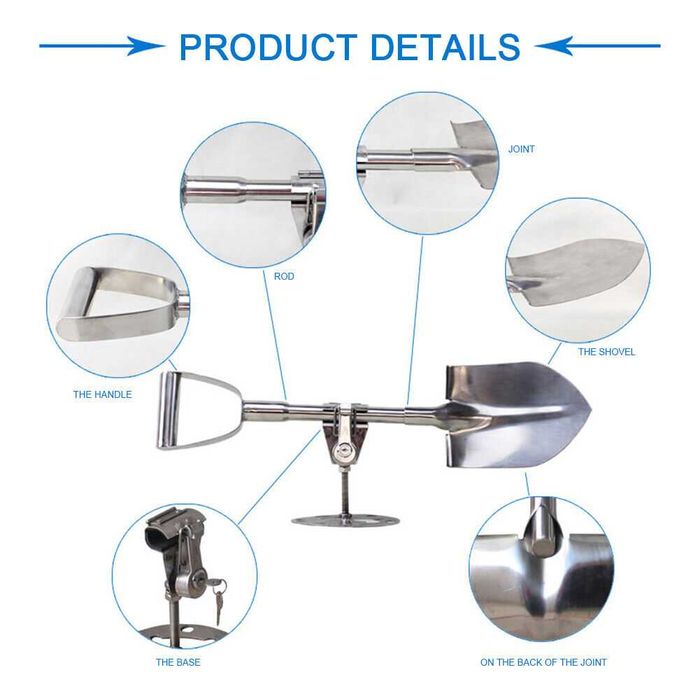 Lopata off-road cu prindere pe roata de rezerva