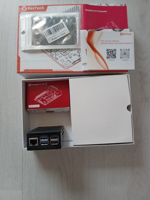 RasTech Raspberry Pi 5 Комплект с активен охладител - 8GB RAM Описание ...