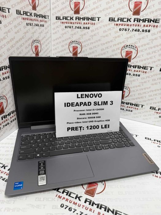 BLACK AMANET P2 • Lenovo IdeaPad Slim 3 i5-12450H 8gb ram ddr5 500gb ssd