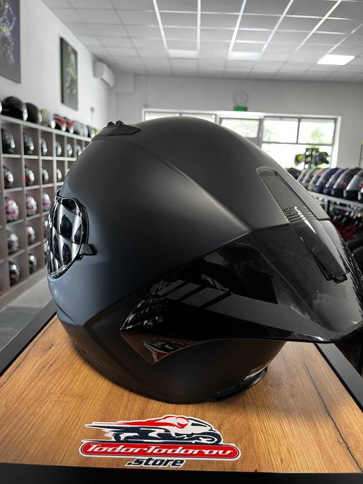 Мото каска NOLAN N-60 SPORT FLAT BLACK L,два визьора,като нова