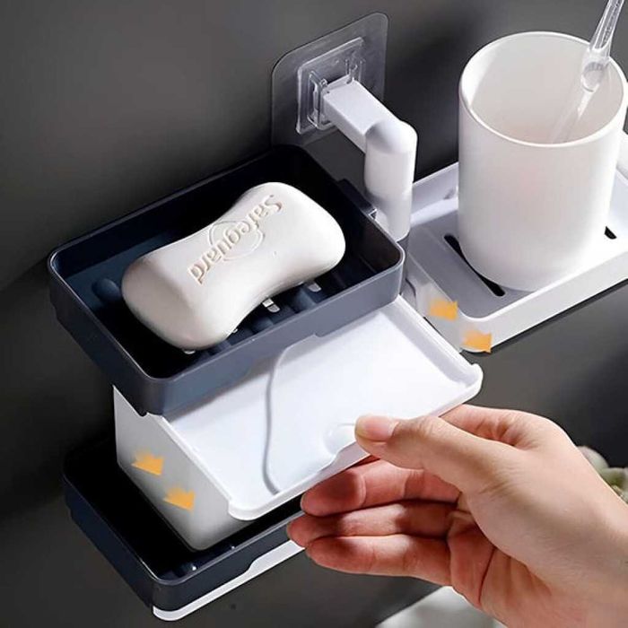 Въртящ се органайзер за баня или кухня с 4 нива